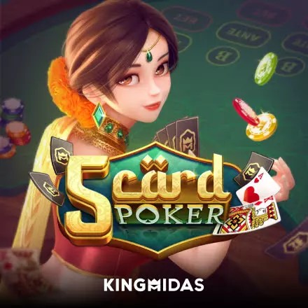 5 Card Poker slot icon by King Midas, available at National Casino