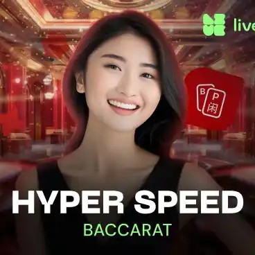 Hyper Speed Baccarat game by Evolution – logo hosted on National Casino