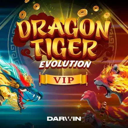 Dragon Tiger Evolution VIP online game logo by Darwin Gaming on nationalcasino-gr.com.gr