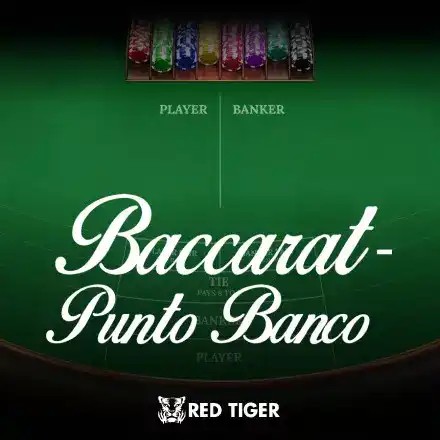 Punto Banco online game logo by Red Tiger Gaming on nationalcasino-gr.com.gr